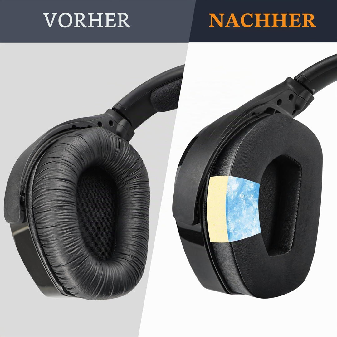 SOULWIT Kühlgel Ersatz Ohrpolster für Sennheiser RS165/TR165/RS175/TR175/RS185/TR185/RS195/TR195 (RS