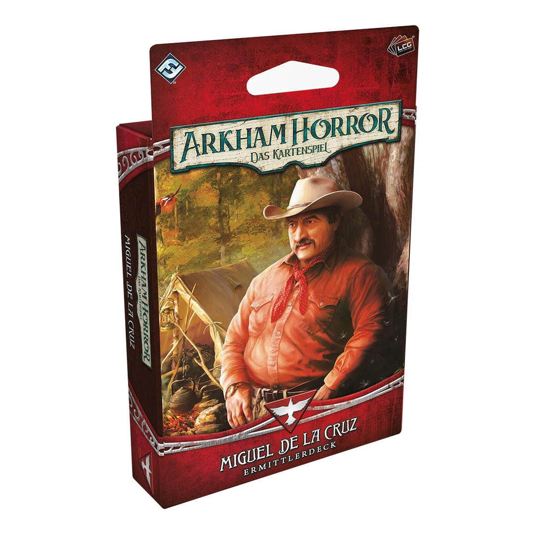 Asmodee, Arkham Horror: Das Kartenspiel – Miguel de la Cruz, Ermittlerdeck-Erweiterung, DE-Version,