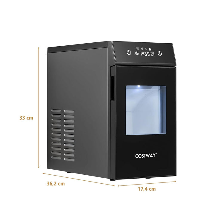 COSTWAY 5cm Eiswürfelmaschine für Eiskugeln, 48 Stück/Tag | Eiskugelmaschine aus Edelstahl mit Wasse