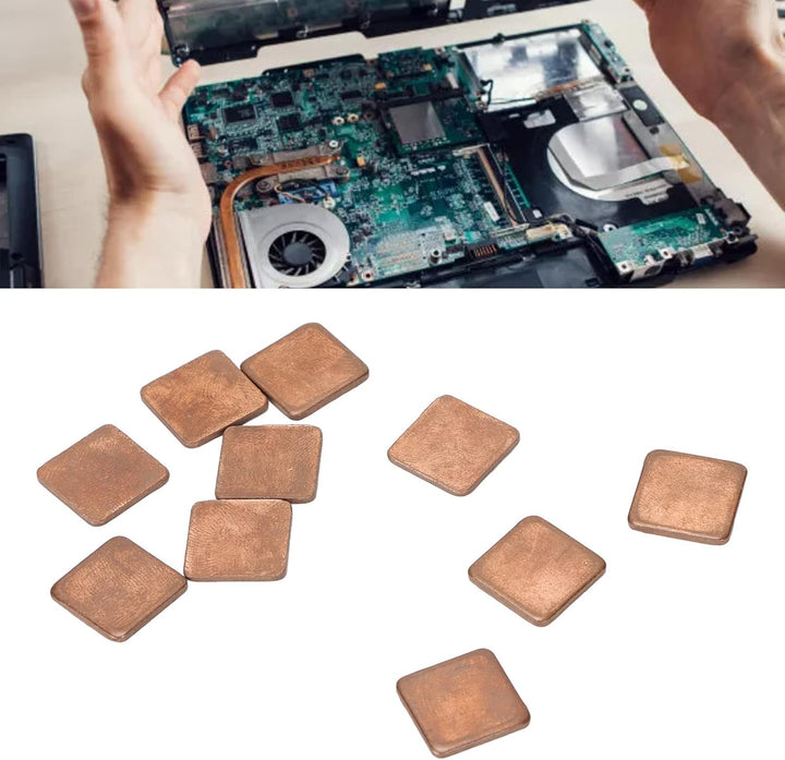 Kupferunterlage, 100 Stück 401w/mk Kupferblechunterlage Stück Kühlkörper Wärmeleitpad für Laptop Com
