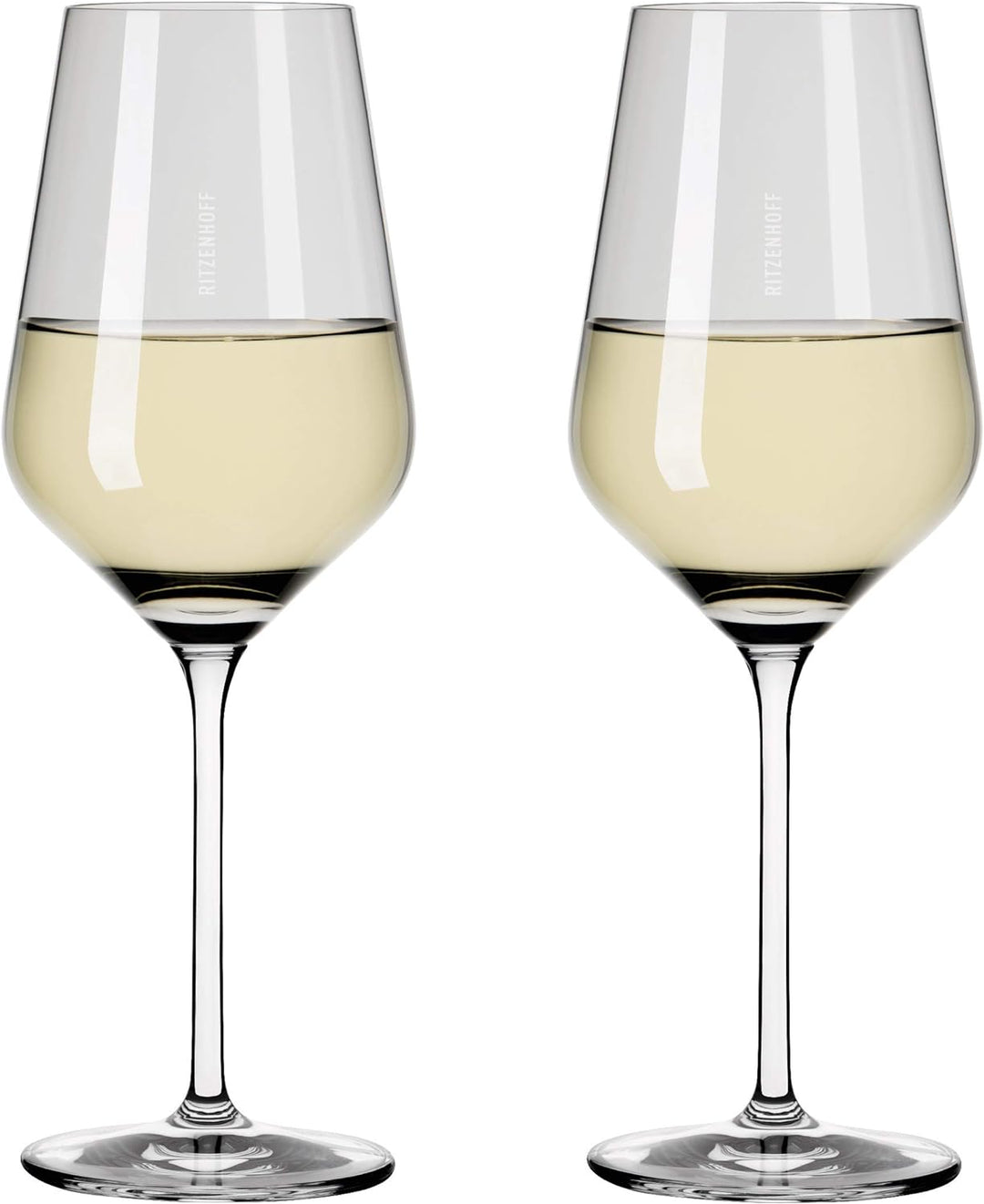 RITZENHOFF 3641002 Weissweinglas 300 ml – Serie Fjordlicht Nr. 2 – 2 Stück mit Farbverlauf Grey – Ma
