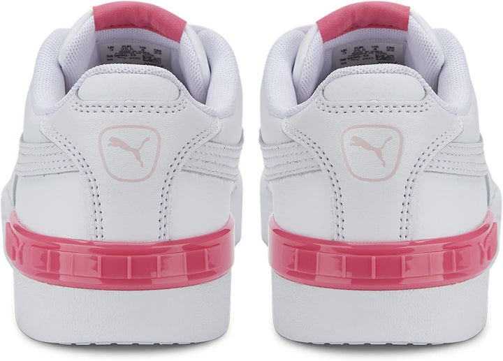 PUMA Mädchen Jada JrRoad Running Shoe 35.5 EU Puma White Puma White Almond Blossom Sunset Pink, 35.5