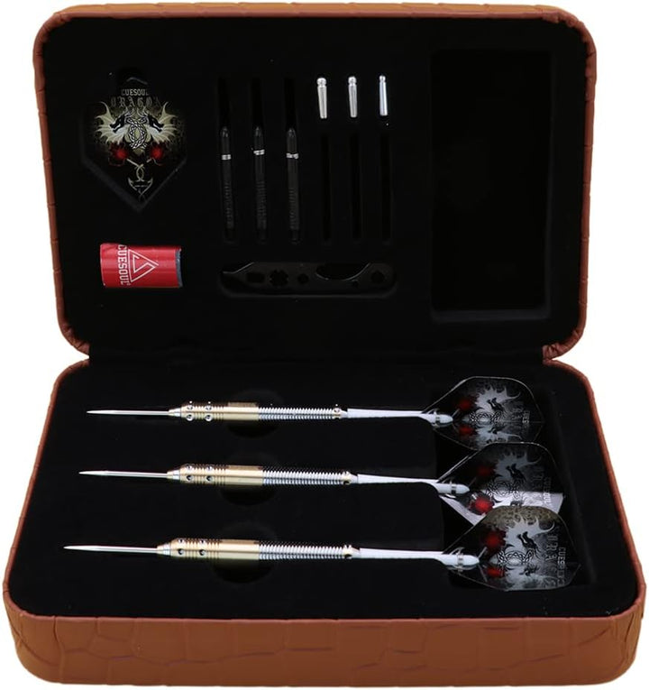 CUESOUL Dragon Deluxe Messing Steel Dartpfeile, 21 Gramm J2106 23 Gramm, J2106 23 Gramm
