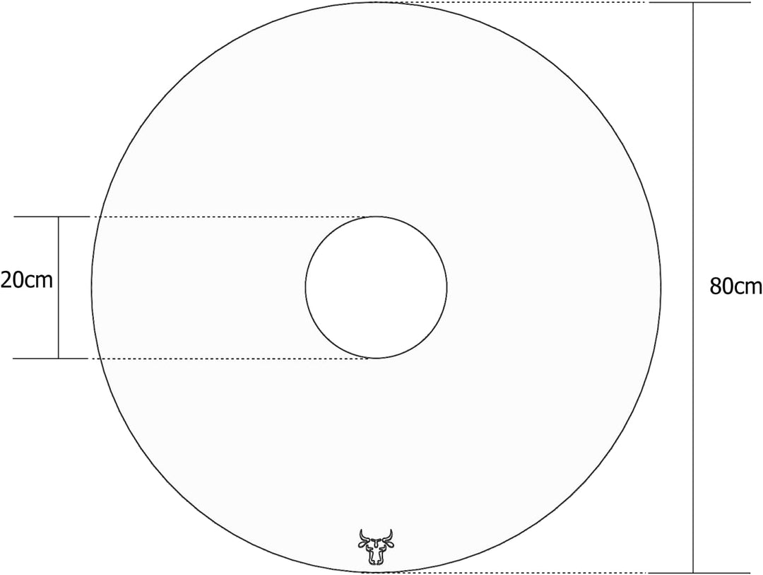 tuning-art GR01 Grillring | Grillplatte | Feuerplatte | Plancha | BBQ-Platte passend für Weber, Grös