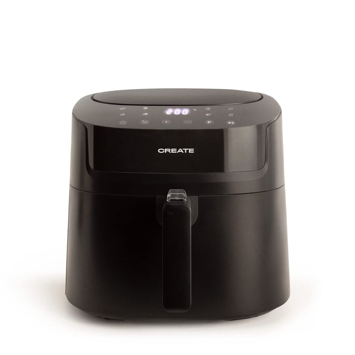 CREATE/FRYER AIR PRO LARGE/Heissluftfritteuse 6.2L Schwarz/Mit Timer, Monitor LCD, praktisch, einfac