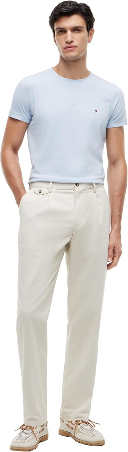 Tommy Hilfiger Herren Kurzarm T-Shirts XS Blue (Breezy Blue), XS Blue (Breezy Blue)