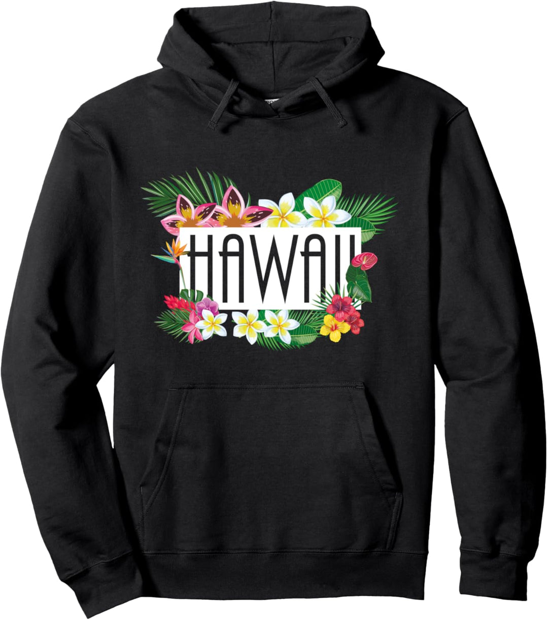 Aloha Hawaiianische Tropische Blumen Strand Retro Hawaii Pullover Hoodie