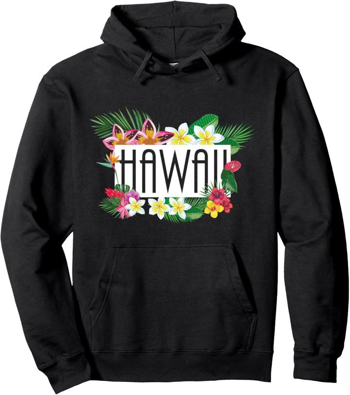 Aloha Hawaiianische Tropische Blumen Strand Retro Hawaii Pullover Hoodie