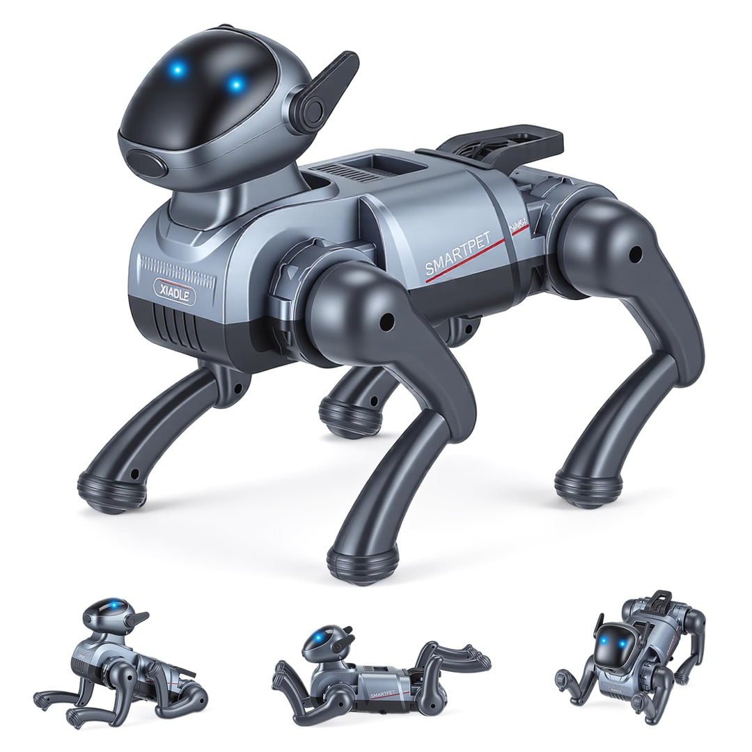 Ferngesteuerter Roboter Hund für Kinder, Ferngesteuerter Spielzeug mit 25 Funktionen, Programmierbar