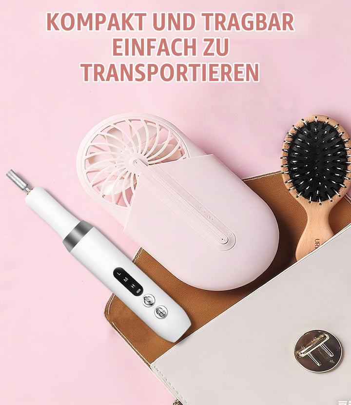 Elektrischer Nagelfräser, 3 Geschwindigkeiten Enstellbar, Kabellose Fräser Nägel, Tragbares Maniküre