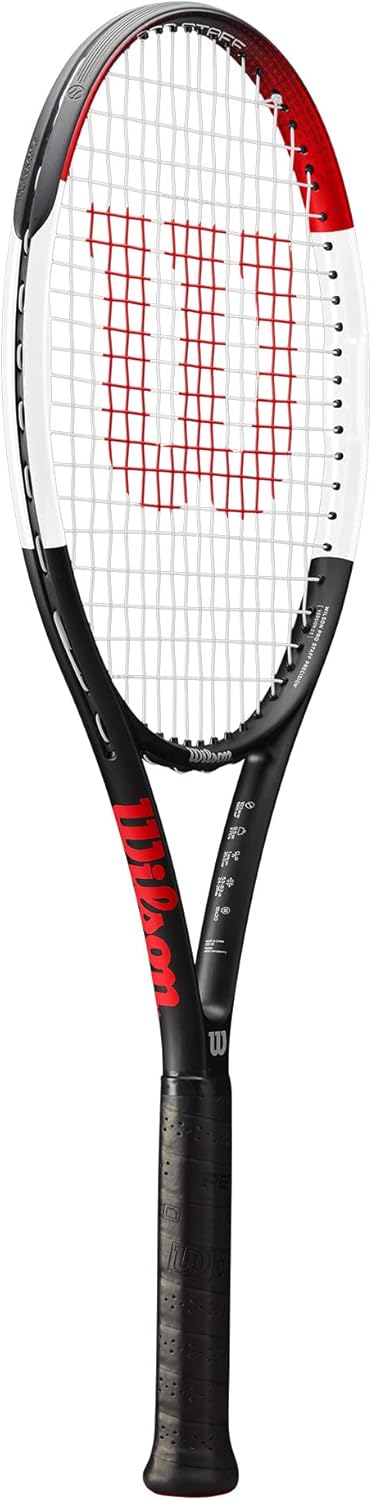 Wilson Tennisschläger Pro Staff Precision 100, Carbonglasfaser, Grifflastige Balance, 320 g, 68,6 cm