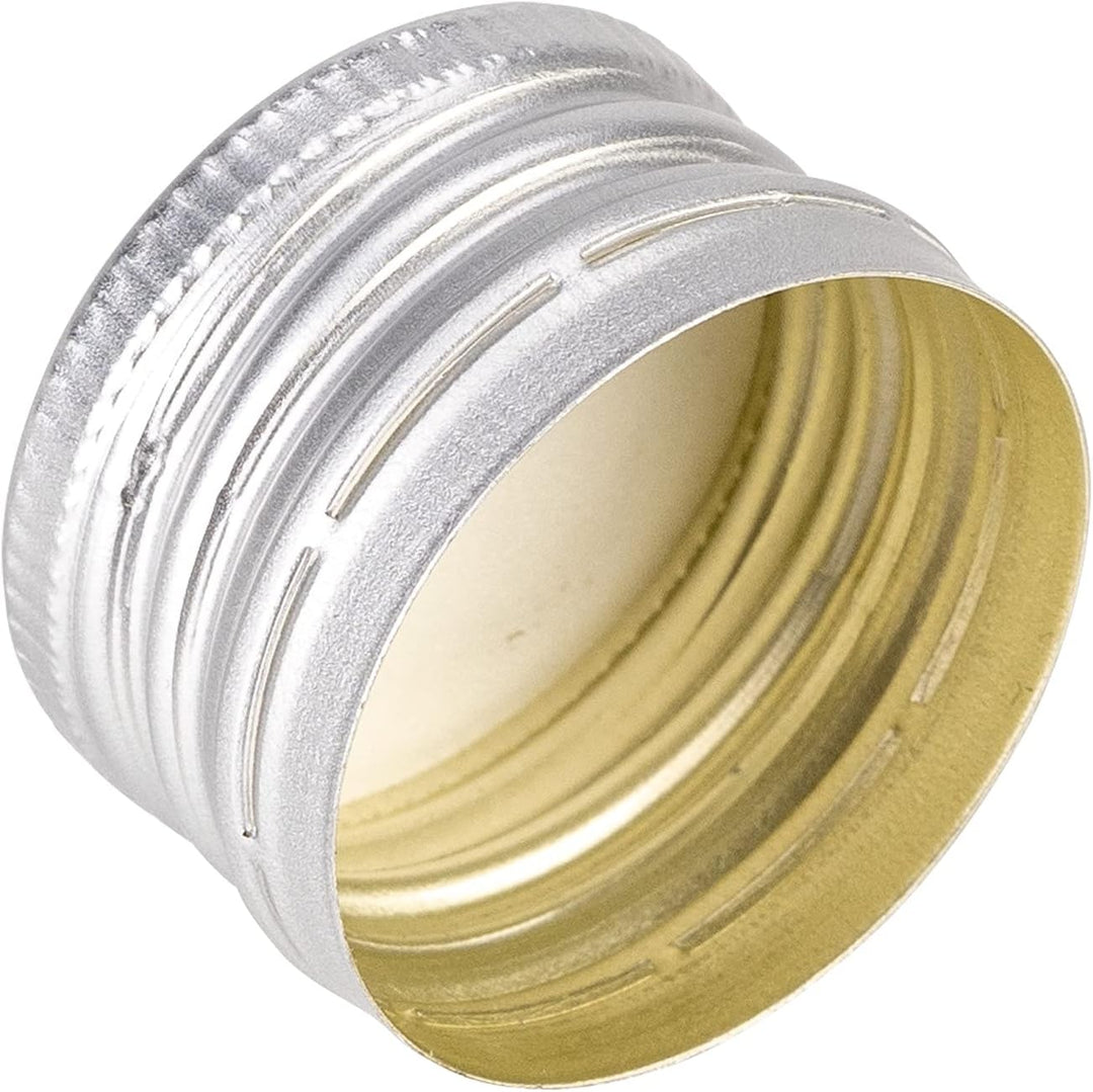 100 Stück Aluminium Schraubverschluss 28/18 mm Silber – Dicht, wiederverwendbar, Flaschenverschluss