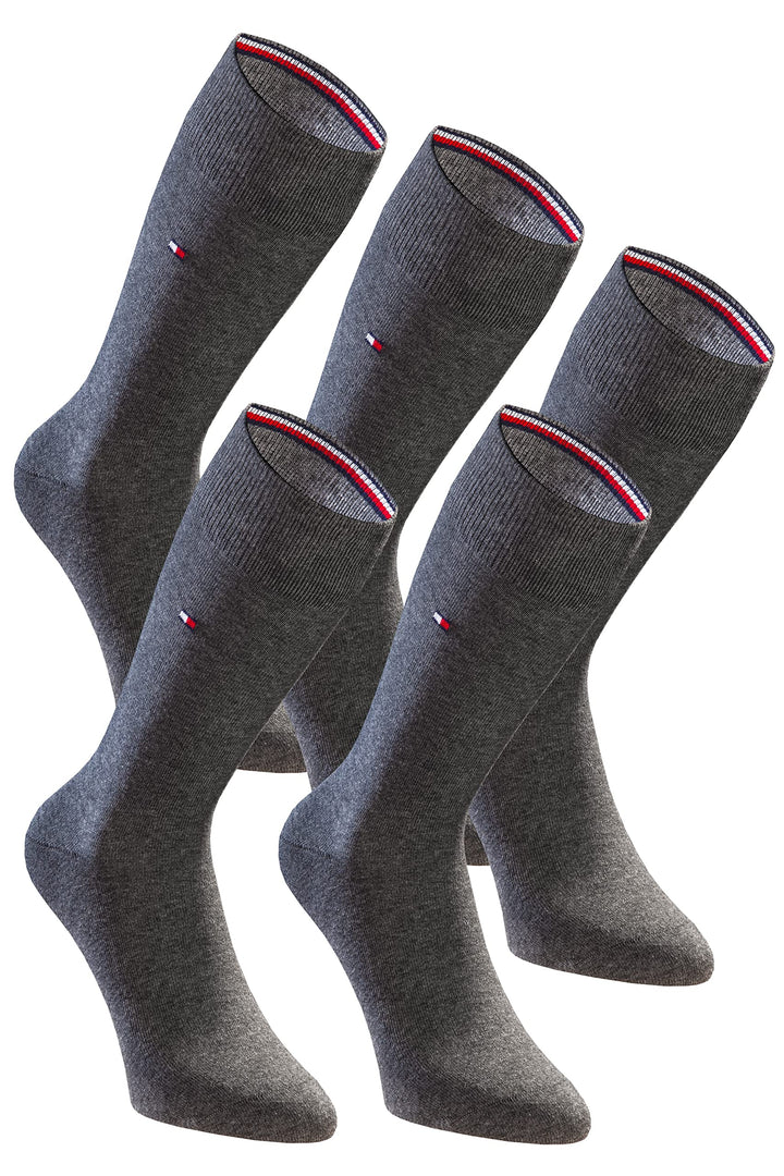 Tommy Hilfiger Herrensocken 5-Paar Pack Classic Casual Business Socken 39-42 Anthracite, 39-42 Anthr