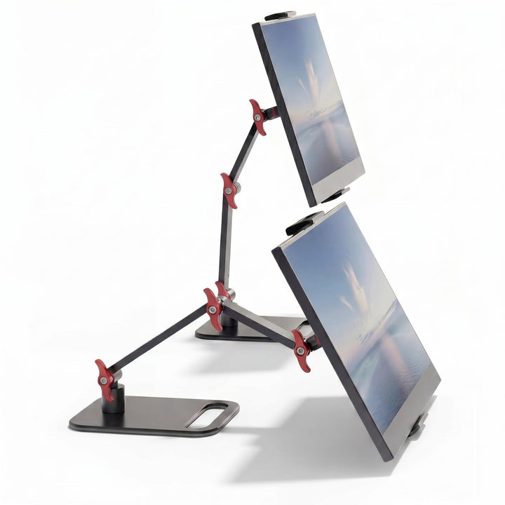 Height Adjustable Portable Monitor Stand, Upgrade Knob Adjustment Portable Monitor Holder for 15.6 1