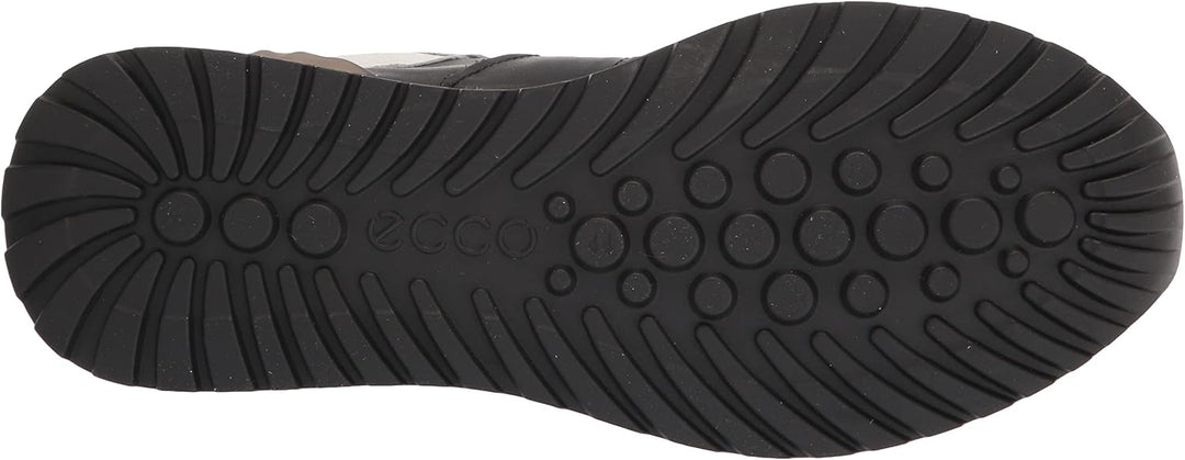 ECCO Herren Astir Retro Sneaker 41/41.5 EU Magnet Schwarz Hellweiã Vetiver, 41/41.5 EU Magnet Schwar