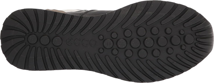 ECCO Herren Astir Retro Sneaker 41/41.5 EU Magnet Schwarz Hellweiã Vetiver, 41/41.5 EU Magnet Schwar