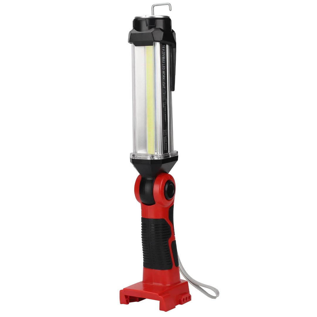 25W 2000LM LED Lampe für Milwaukee M18 Akku, 18V Akku Lampe für Camping, Autoreparatur, Not- und Bau