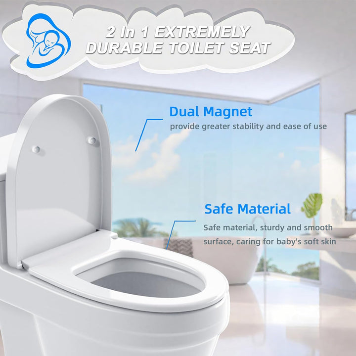 WC-Sitz mit Absenkautomatik, Schnelllösefunktion und Absenkautomatik, einfach zu montieren, Upgradep