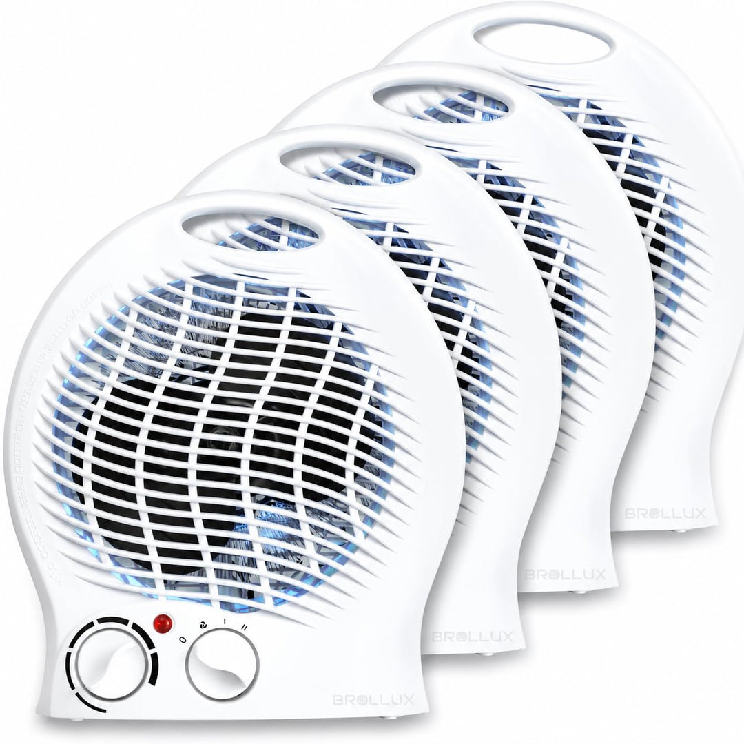 Brollux Elektroheizung 2000W mobiles Heizgerät mobiler Konvektor Elektrische Heizung mit Thermostat