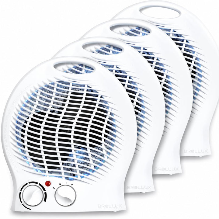Brollux Elektroheizung 2000W mobiles Heizgerät mobiler Konvektor Elektrische Heizung mit Thermostat