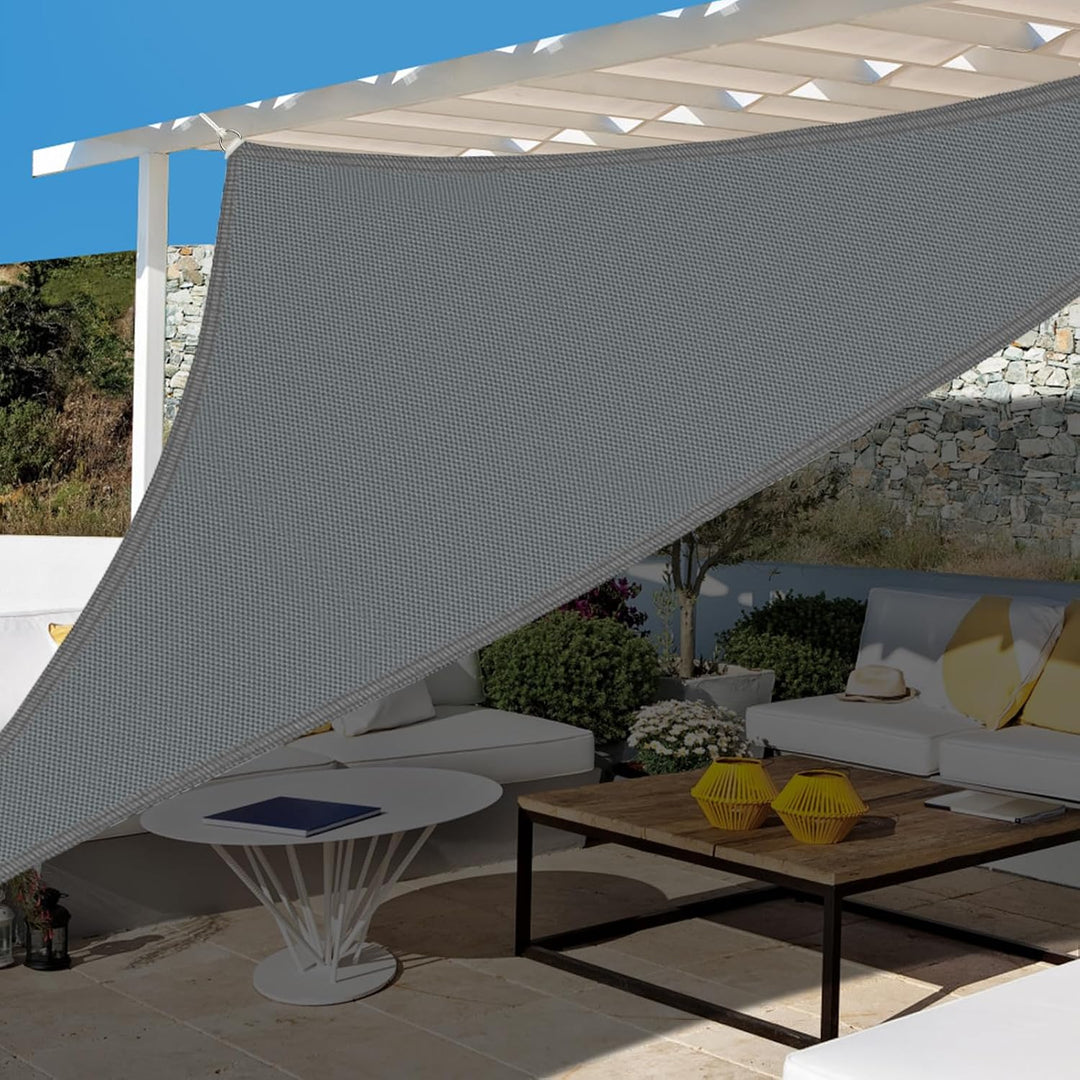 Sonnensegel, Sonnensegel Dreieckig 4x4x4m Mit Befestigung, Sun sail Wasserdicht Sonnenschutz UV Schu