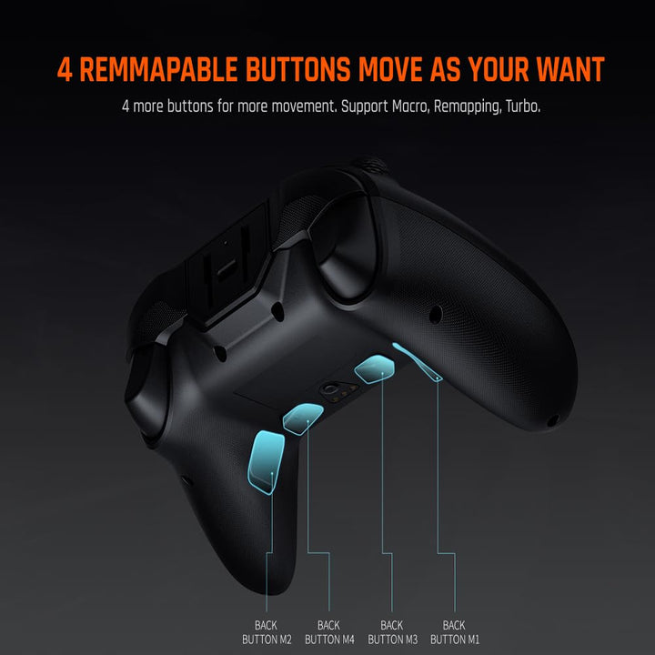 BIGBIG WON Wireless Controller Gale PC Controller Motion Zieling, Hall Trigger, 4 Benutzerdefinierte
