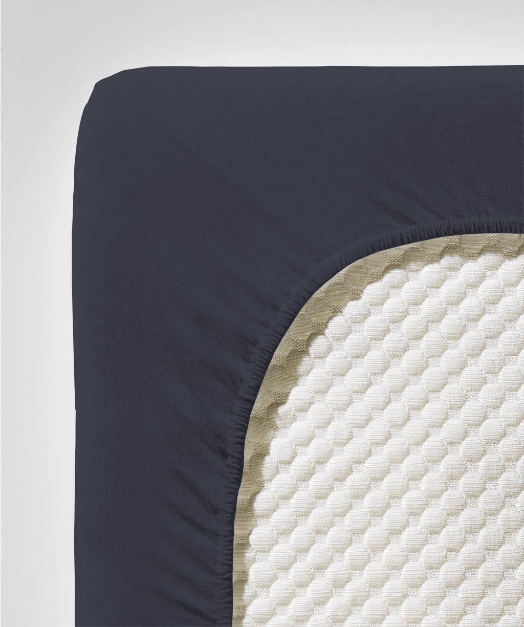 fleuresse Comfort Spannbettlaken, 96% Baumwolle, 4% Elasthan, anthrazit, 200 x 200 cm 200 x 200 cm A