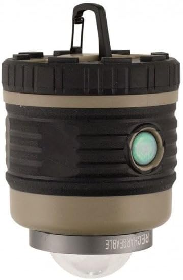 Robens Lighthouse, aufladbar Camping Laterne, Schwarz/Grün, 9.5 x 18.5 cm