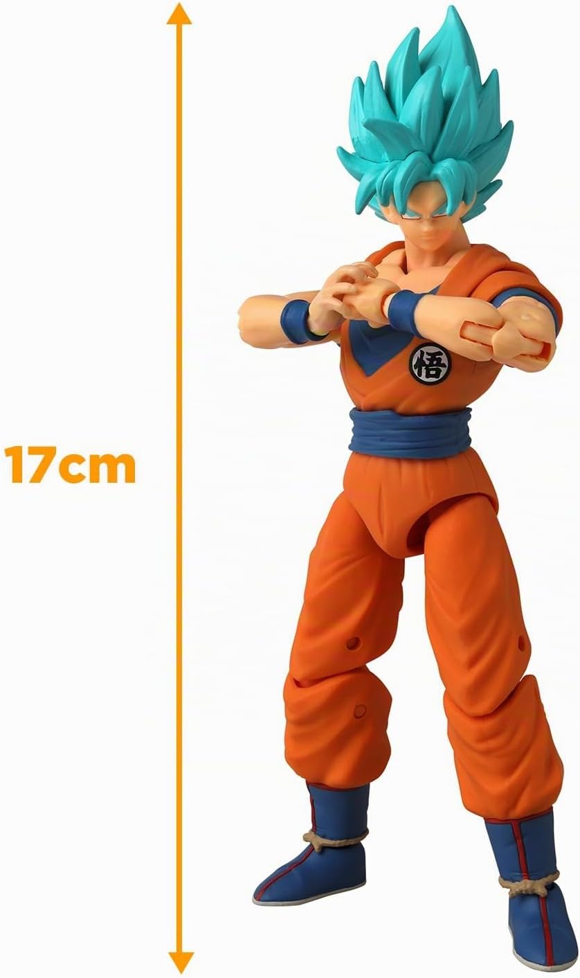 BANDAI - Dragon Ball Super - Dragon Stars Figur 17 cm - Super-Saiyajin Blue Goku - Gelenkige Blue Go