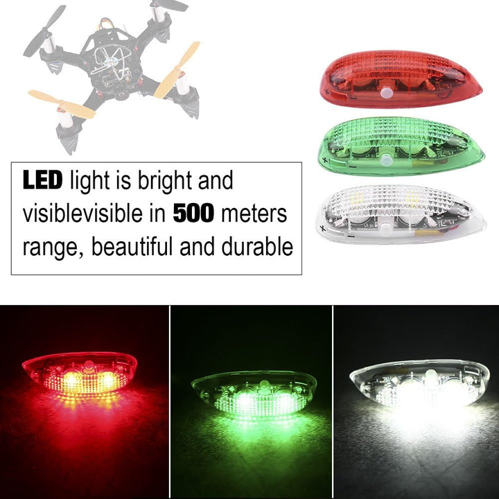Dilwe 3 stücke rc fix flügel licht, rc drahtlose led licht für rc fix flügel Flugzeug Flugzeug Hubsc