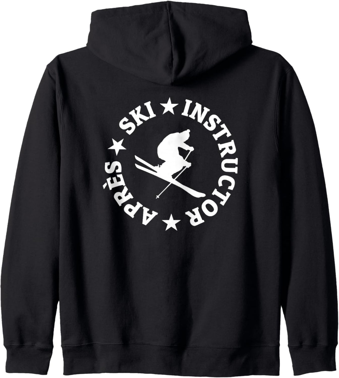 Apres-Ski Instructor Seal (Weiss) Wintersport Skifahrer Kapuzenjacke