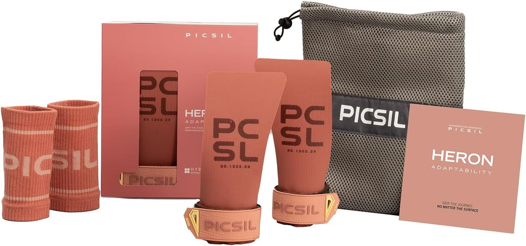 PICSIL Heron Hand Grips – Handschutz aus Aramidfasern, Nutzung mit oder ohne Magnesia, für WOD, Cros