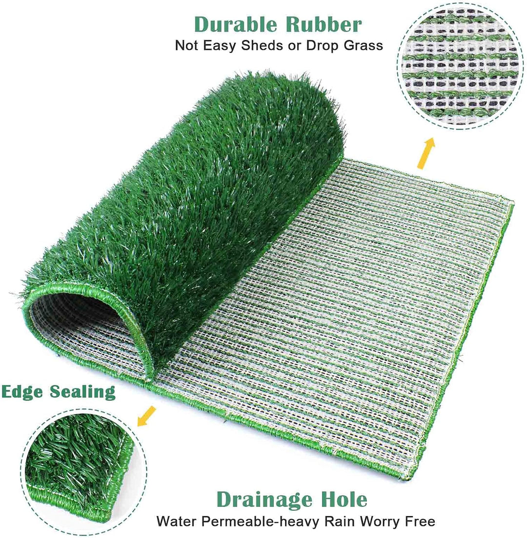 BRIAN &amp; DANY 76 x 51 cm Hundeklo Hundetoilette Trainingsunterlage mit 2 Austauschbarer Kunstrasen, I