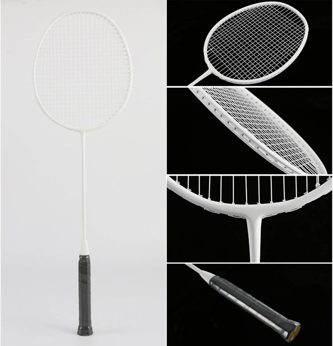 Senston Badmintonschläger Leichtgewicht Carbon Badminton Set mit 3 Federbälle für Einsteiger, Freize