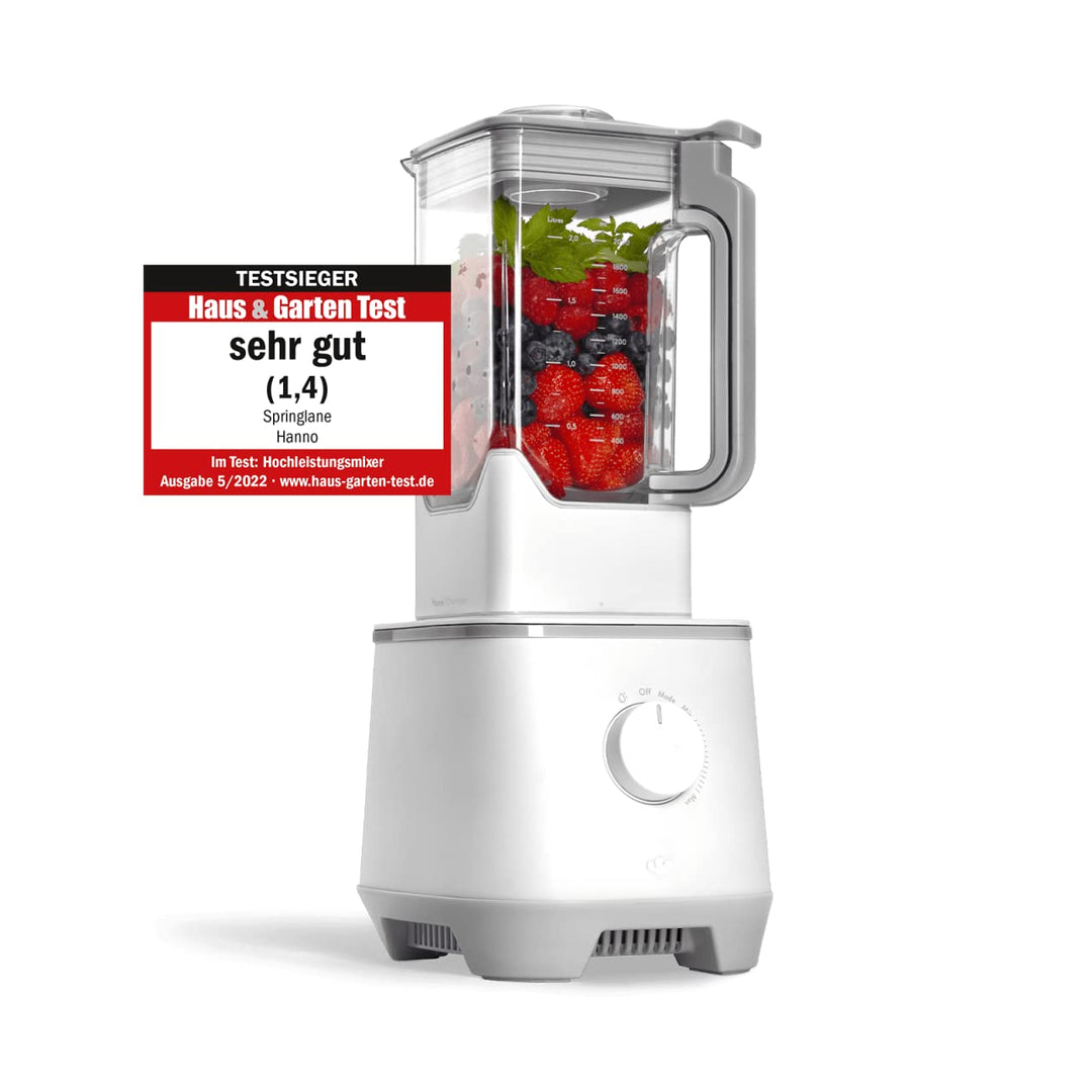 SPRINGLANE Hochleistungsmixer Hanno – Smoothie Maker 2000 W 32000 U/min mit Selbstreinigungsfunktion