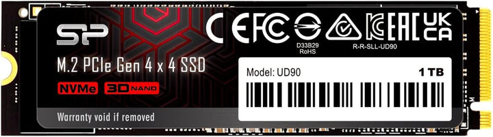 Silicon Power 1TB UD90 NVMe 4.0 Gen4 PCIe M.2 SSD R/W up to 5,000/4,800 MB/s (SP01KGBP44UD9005), 1TB