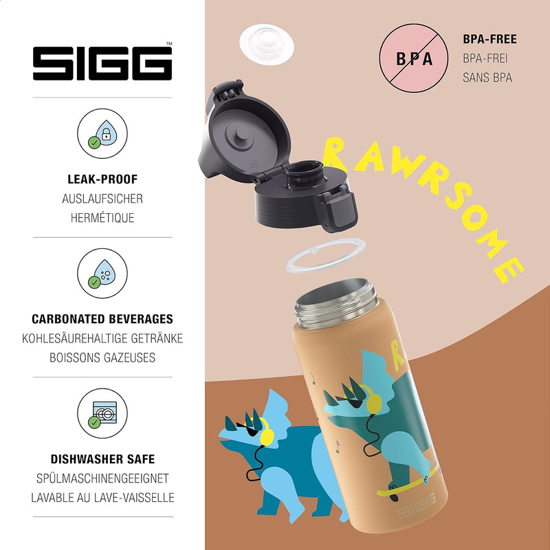 SIGG - Isolierte Trinkflasche Kinder - Shield Therm ONE - Für Kohlensäurehaltige Getränke Geeignet -