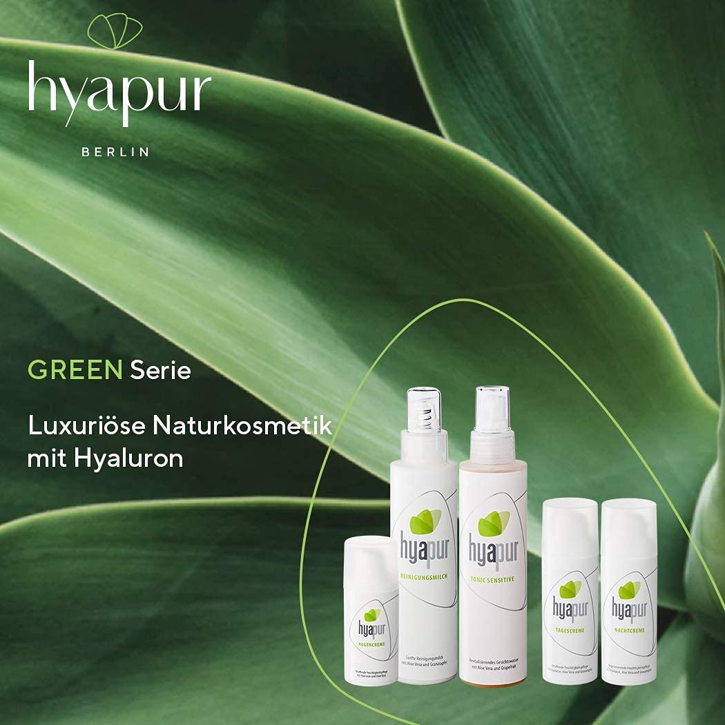 hyapur® - GREEN Tonic Sensitive 150ml - Das erfrischende Gesichtswasser - zur Anti-Aging-Pflege mit