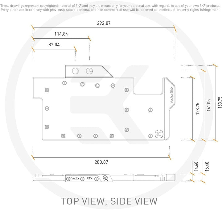 EK Water Blocks EK-Quantum Vector Strix RTX 3070 D-RGB - Nickel + Acetal