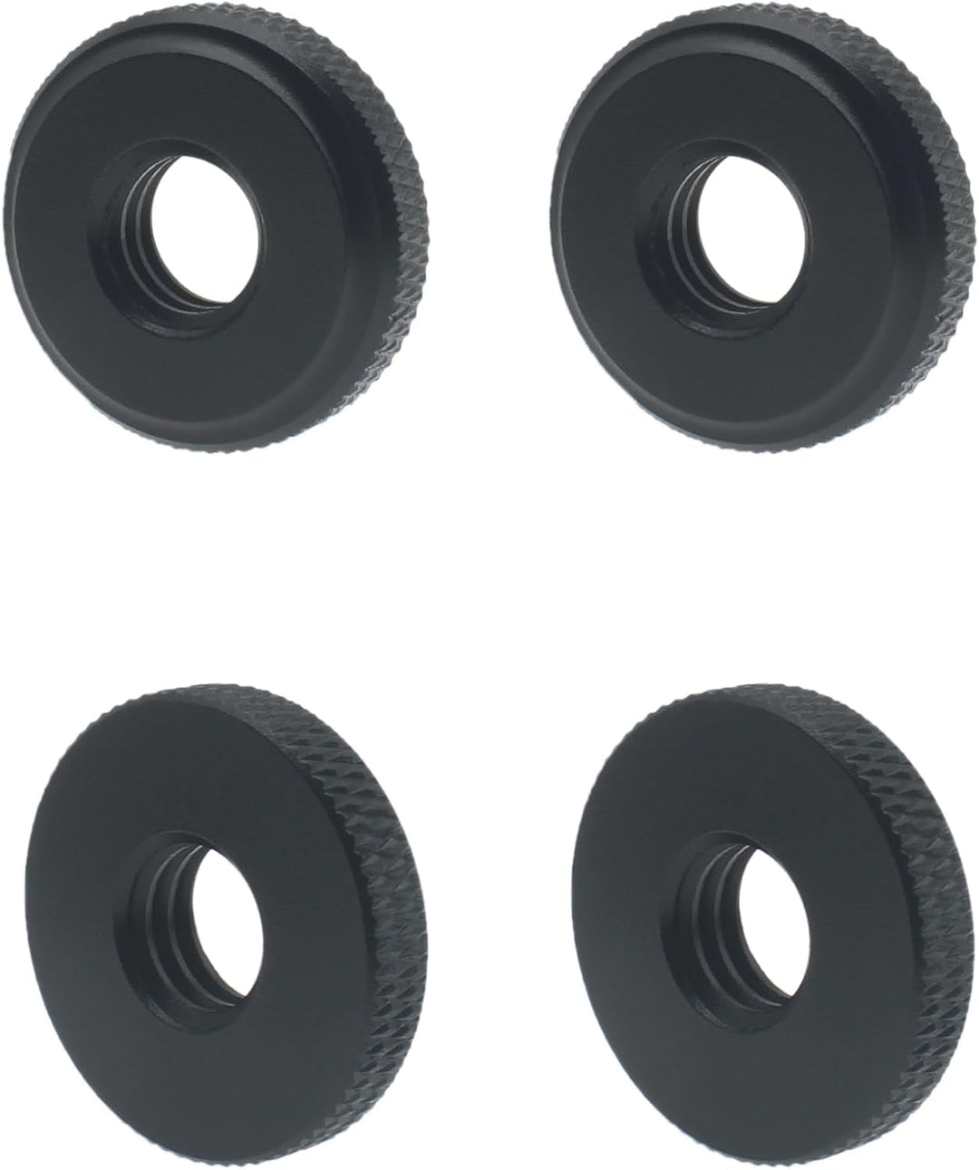 4 x Daumenrad-Sicherungsmutter-Adapter, 0,95 cm (3/8 Zoll), Aluminiumlegierung, Mikrofon-Kamerastati