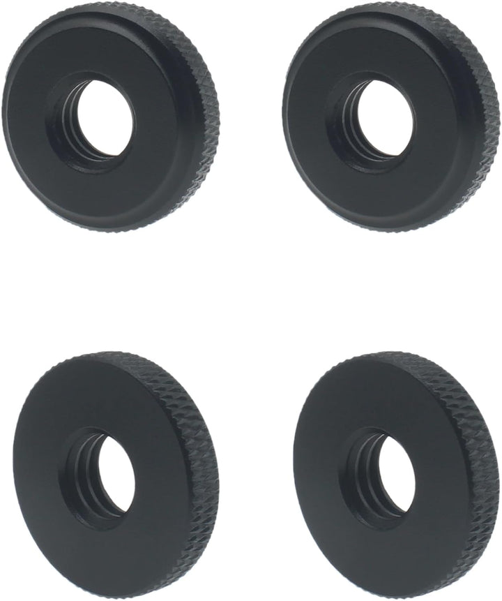 4 x Daumenrad-Sicherungsmutter-Adapter, 0,95 cm (3/8 Zoll), Aluminiumlegierung, Mikrofon-Kamerastati