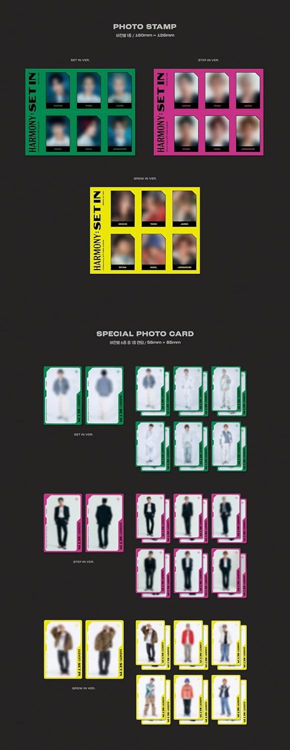 P1Harmony - HARMONY : SET IN 5th Mini Album+Folded Poster (GROW IN ver. / CD Only, No Poster), GROW