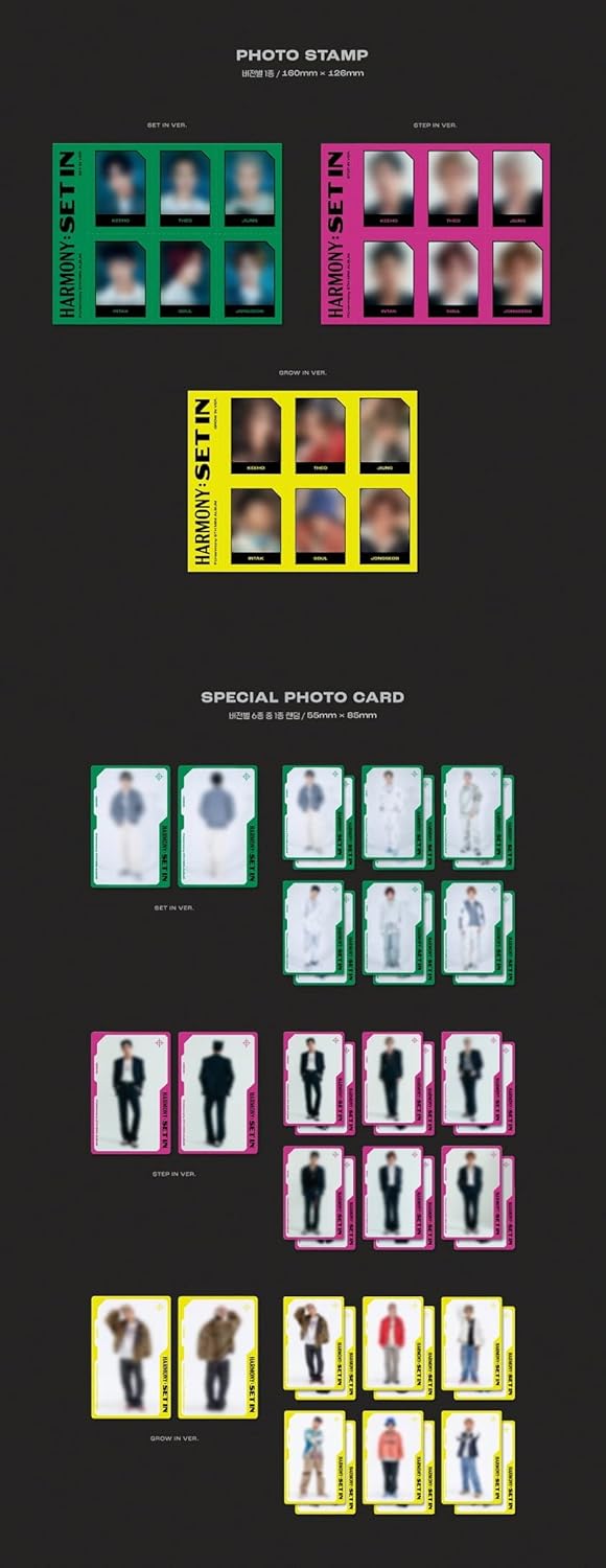 P1Harmony - HARMONY : SET IN 5th Mini Album+Folded Poster (GROW IN ver, + 1 Folded Poster), GROW IN