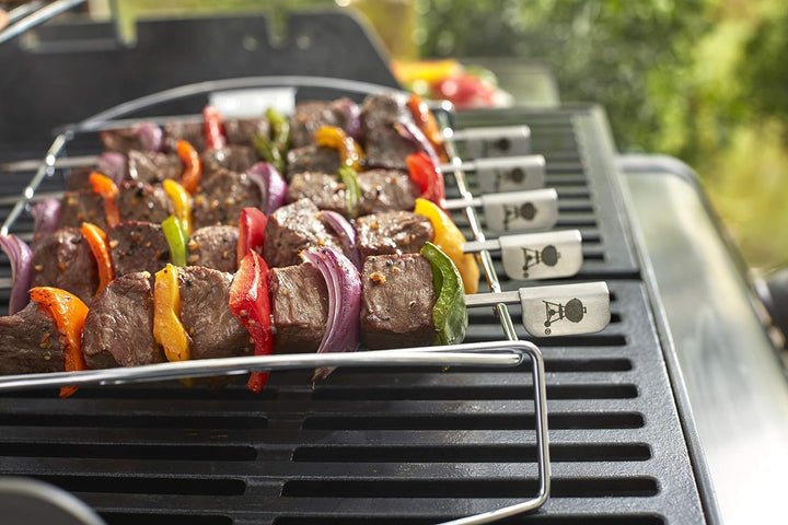 Weber 6606 Schaschlik Set, Kebab-Set, edelstahl Single, Single