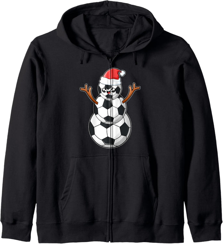 Christmas Fussballer Sport Xmas Weihnachten Fussball Kapuzenjacke