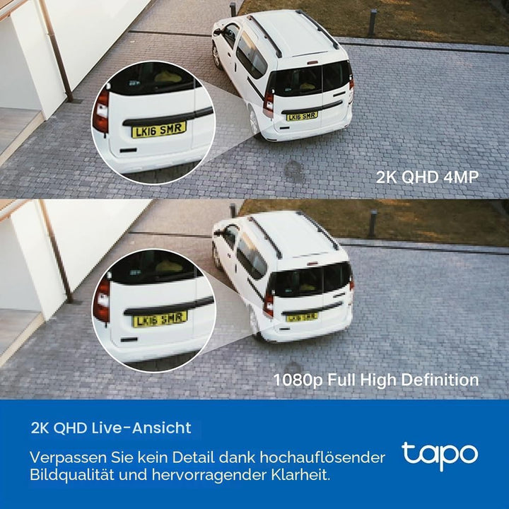 Tapo C720 Flutlichtkamera Kabel (Floodlight Cam Wired) | Überwachungskamera aussen 2K, WLAN 2.4GHz,
