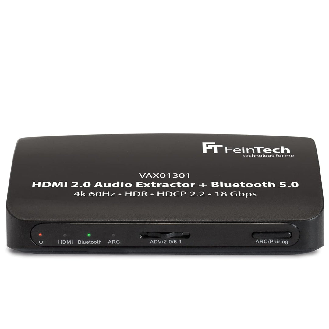 FeinTech VAX01301 HDMI Audio Extractor Adapter Konverter Splitter 5.1 mit Bluetooth Sender 4K 60Hz A
