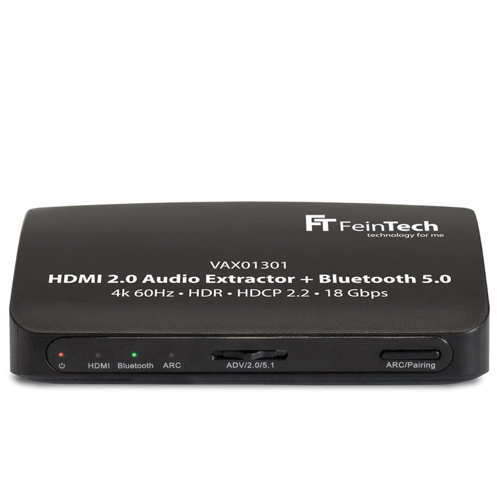 FeinTech VAX01301 HDMI Audio Extractor Adapter Konverter Splitter 5.1 mit Bluetooth Sender 4K 60Hz A