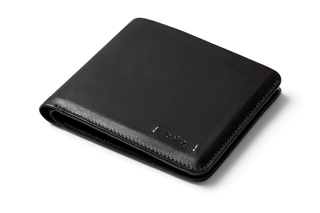 Bellroy Hide & Seek Premium Edition - Black (Schlanke Leder Brieftasche) Schwarz, Schwarz