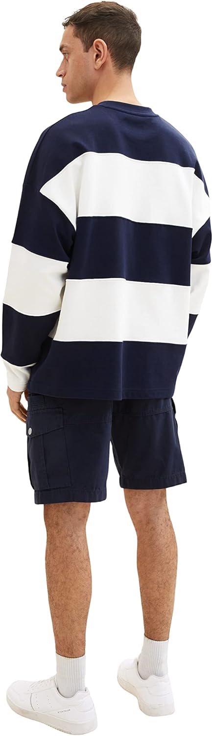 TOM TAILOR Herren Relaxed Fit Cargo Shorts 31 10668 - Sky Captain Blue, 31 10668 - Sky Captain Blue